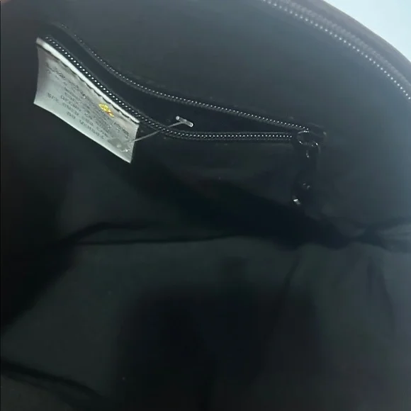 Liz Claiborne Black and Brown Floral Shoulder Bag like new tapestry - Picture 5 of 5